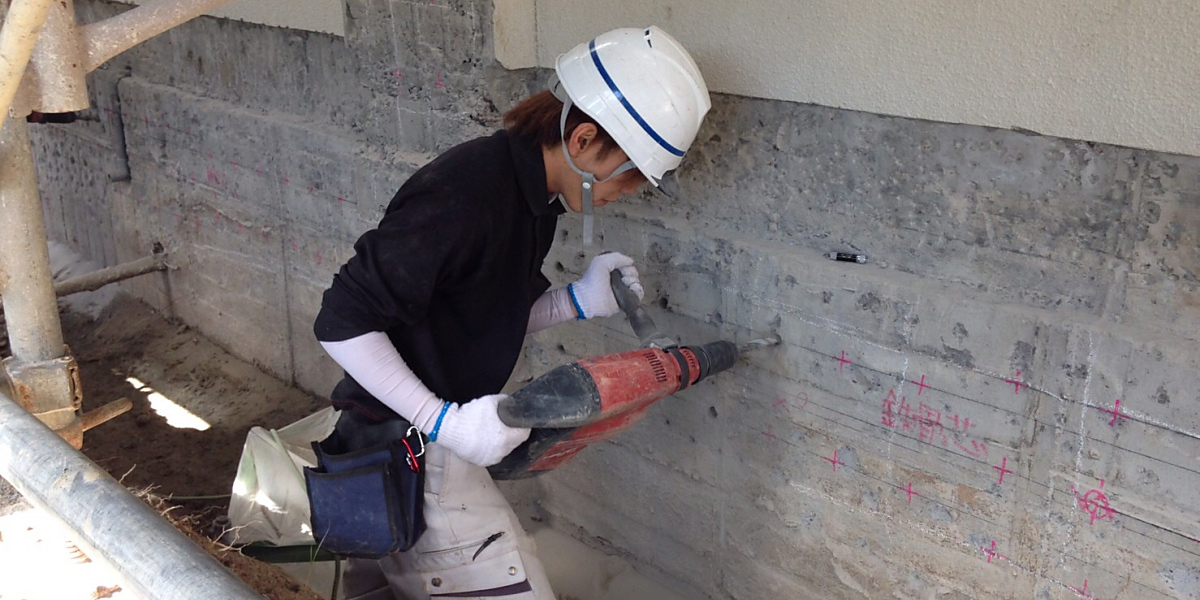 有限会社エフ・ティー工業｜最新の技術でワイヤーソー、ウオールソー、ノンピック工法から耐震補強工事・アンカー工事やコアカッテング工事、コア削孔工事に取り組むプロフェッショナル集団