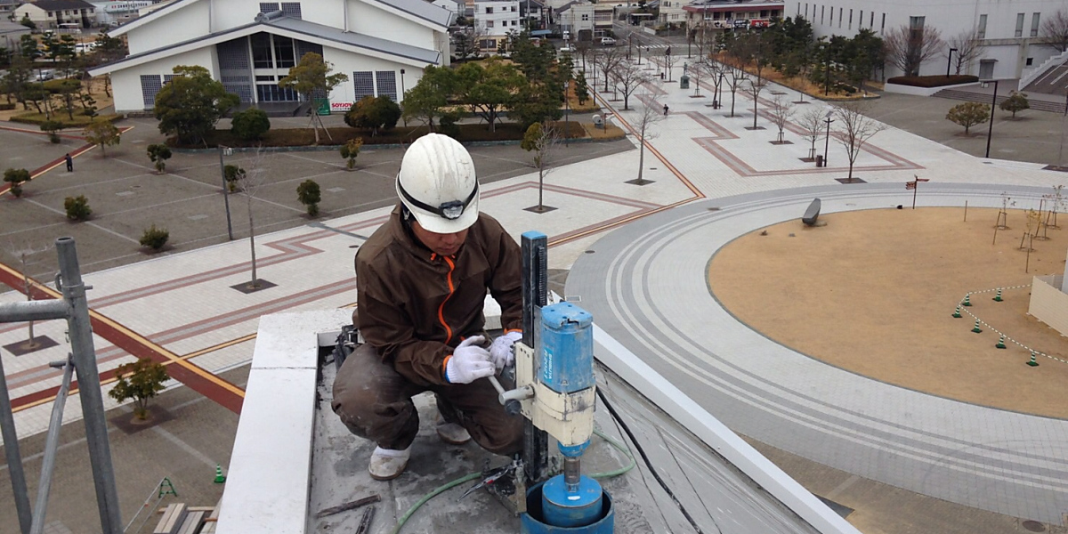 有限会社エフ・ティー工業｜最新の技術でワイヤーソー、ウオールソー、ノンピック工法から耐震補強工事・アンカー工事やコアカッテング工事、コア削孔工事に取り組むプロフェッショナル集団